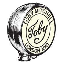 Toby Vintage headlamp logo