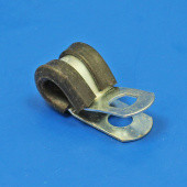 ZPRPC9: Rubber lined steel 'P' clip for 9mm diameter tube from £0.86 each