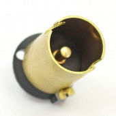 153s: Brass Bulb Holder - BA15S, BA15D & BAY15D - Single contact parallel pin BA15S from £19.95 each