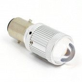 BA20LED-H30L: Warm White premium 6, 12 & 24V LED Headlamp with LENS - BOSCH BA20D base from £30.58 each