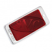 RER22: Red Reflector with chrome rim (EACH) equivalent to Lucas RER22 from £12.83 each