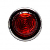 0609R: Chrome rimmed panel warning light - Red lens from £5.50 each