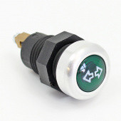 CA1235G2A: Panel mounted warning light - Green, Double Arrow symbol from £7.30 each