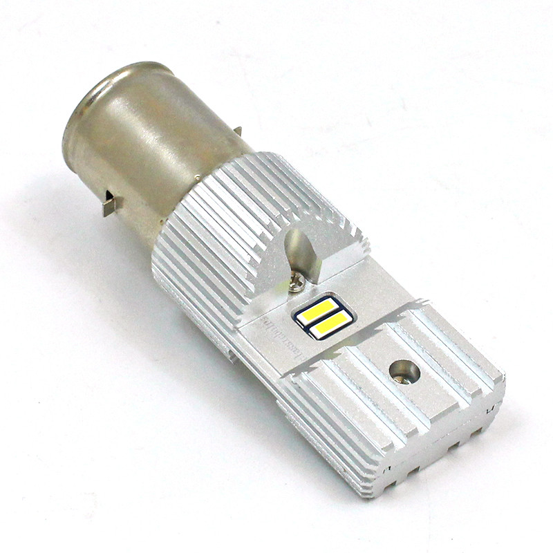 2x BA20S 6V LED Headlight Bulbs For Motorcycles, Scooters & Classic Cars – 860LM 6000K Cold White