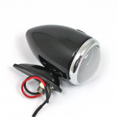 1142IND-B: 'Toby' side/indicator lamp - Equivalent to Lucas 1142 type, gloss BLACK finish with indicator function from £98.46 each