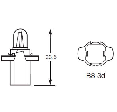 B8.3D: B8.3D base bulbs - Other Bulbs - Side, Panel, Stop & Tail etc ...