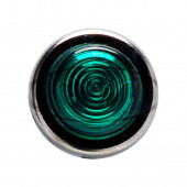 0609G: Chrome rimmed panel warning light - Green lens from £4.40 each