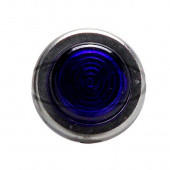 0609B: Chrome rimmed panel warning light - Blue lens from £5.85 each