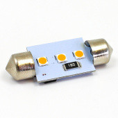 B255BLEDA: Amber 6V LED Flashing Indicator lamp - 8x36mm FESTOON fitting from £8.14 each
