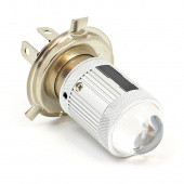 P43TLED-H43L: White premium 6, 12 & 24V LED Headlamp with LENS - H4 P43T base from £30.58 each