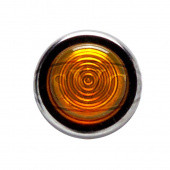0609A: Chrome rimmed panel warning light - Amber lens from £4.40 each