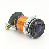 842Blk-B-12V: Ignition/indicator warning lamp equivalent to Lucas WL3 - Black Bezel - Blue 12 Volt from £32.88 each