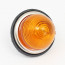 Amber indicator with plastic lens
