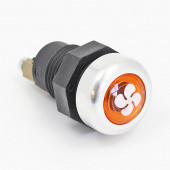 CA1235AF: Panel mounted warning light - Amber, Fan symbol from £7.85 each