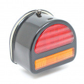 CA1149B-LED: Rear 'D' lamp LED (equivalent to the Lucas ST51 lamp with split lens) with INDICATOR conversion - Black finish - FITTED LED LIGHT BOARD from £128.31 each