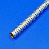 763DN: Metal conduit sleeving - Plated - 12mm bore nickel from £29.50 each