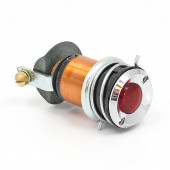 842R-12V: Ignition/indicator warning lamp equivalent to Lucas WL3 - Chrome Bezel - red 12volt from £32.23 each