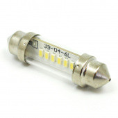 B253LEDW-C: White 6V LED Festoon lamp - 11x39mm FESTOON fitting from £4.04 each